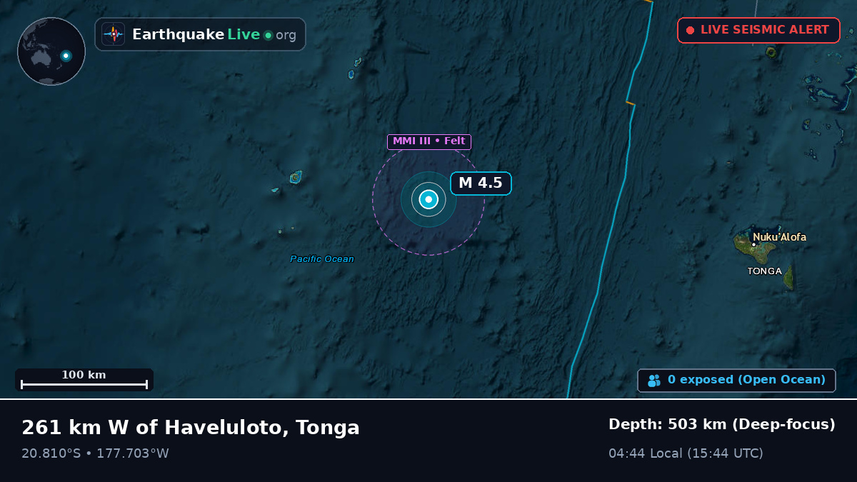 South Pacific Ocean (Tonga)