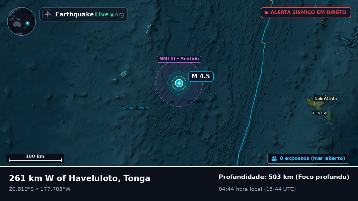 Oceano Pacífico Sul (Tonga)