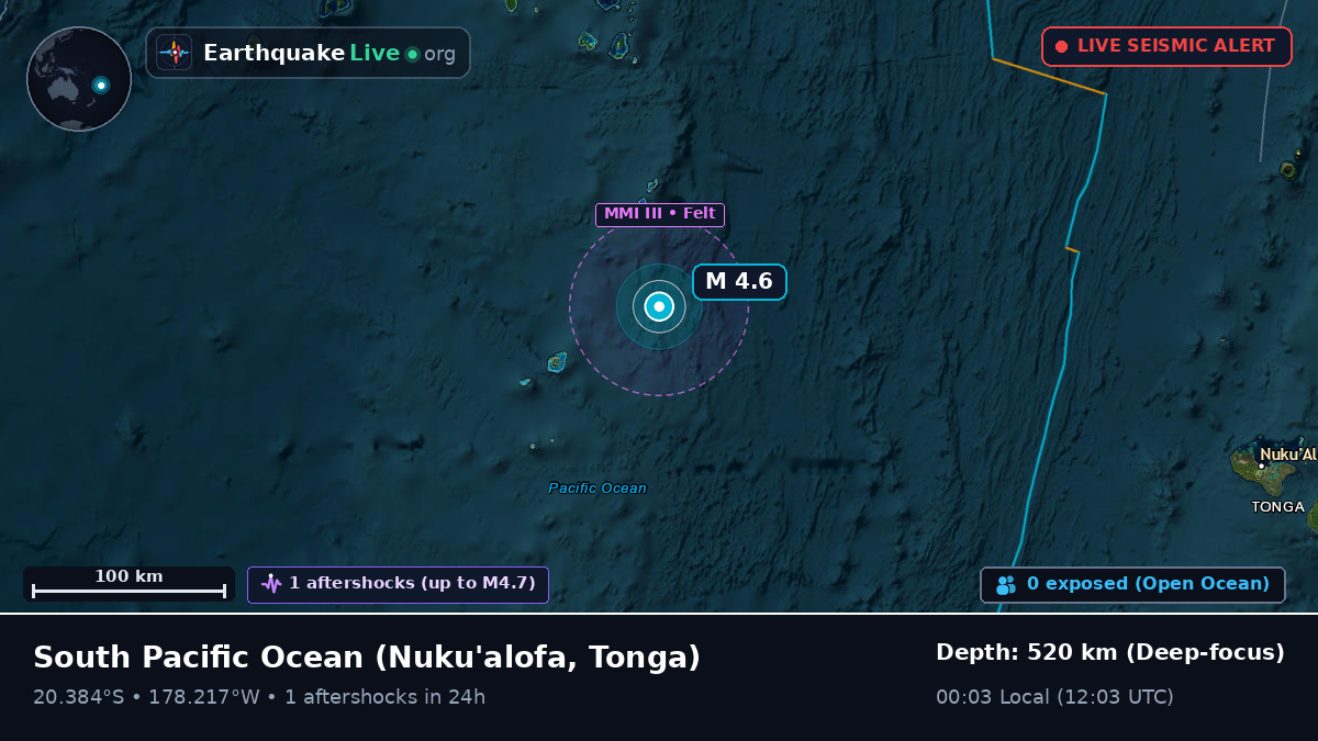 South Pacific Ocean (Tonga)