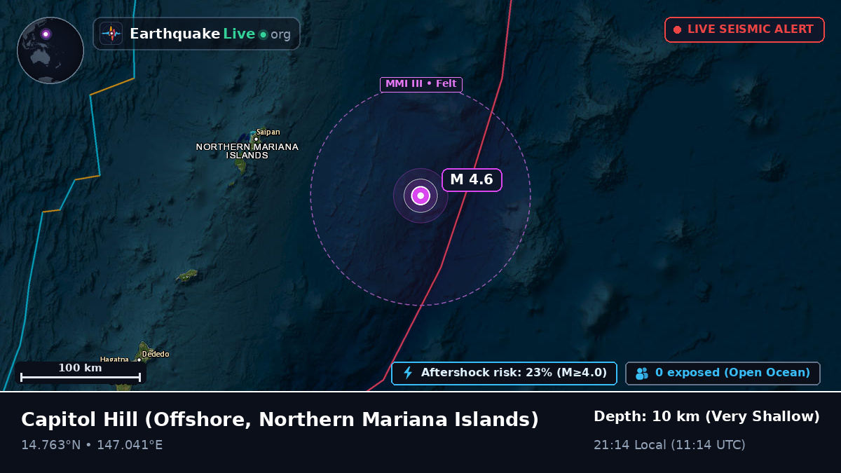 Off the coast of Capitol Hill, Northern Mariana Islands