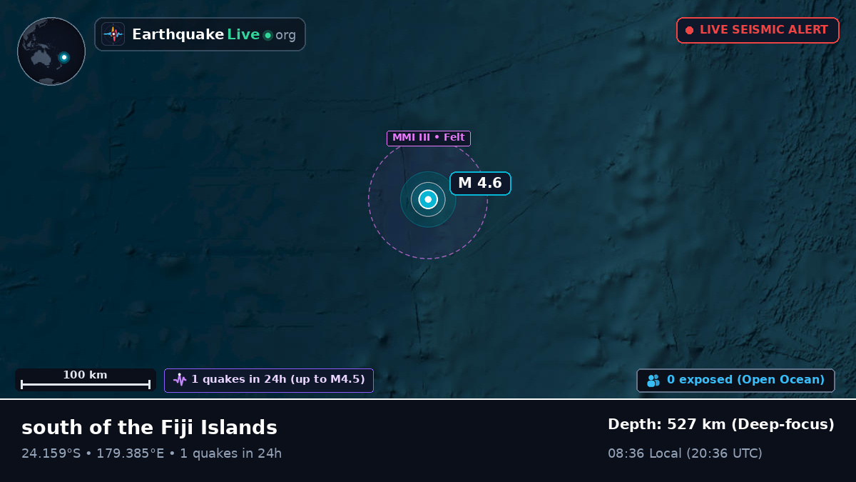 South Pacific Ocean (Kermadec Islands)