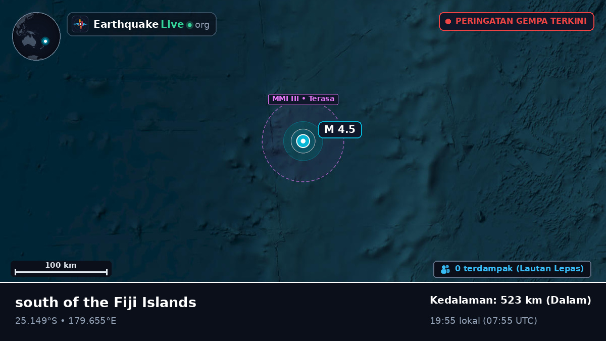 Samudra Pasifik Selatan (Kermadec Islands)