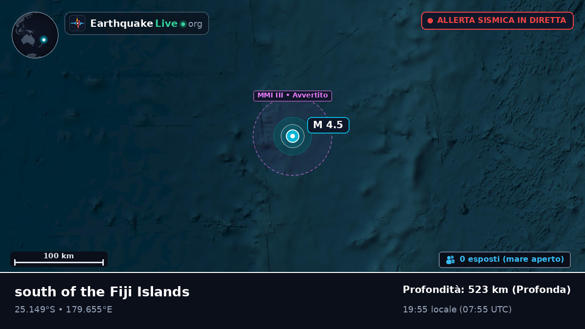 Oceano Pacifico meridionale (Kermadec Islands)