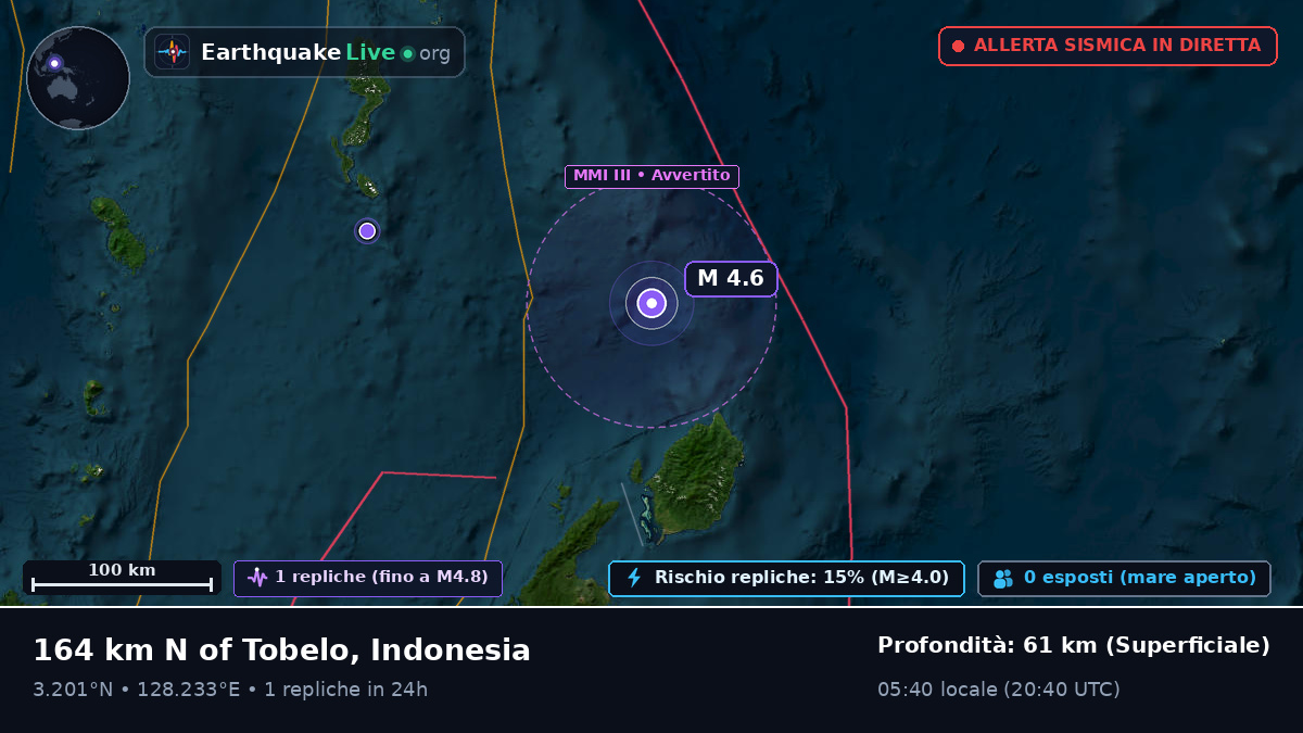 Oceano Pacifico settentrionale (Indonesia)