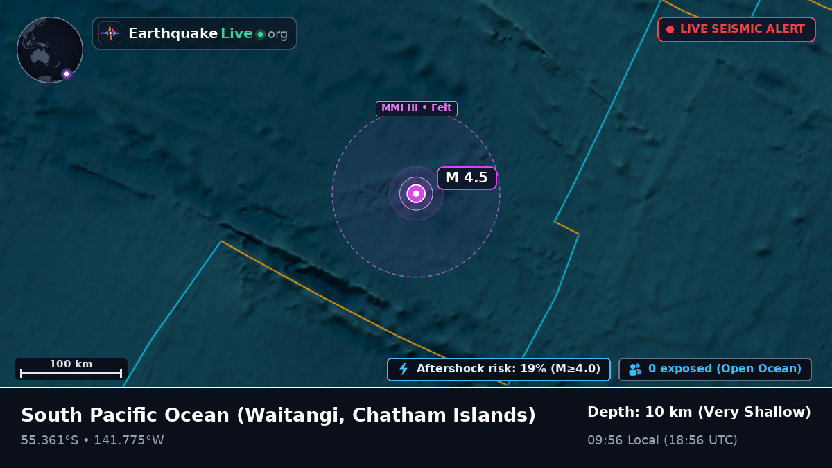 South Pacific Ocean (Chatham Islands)