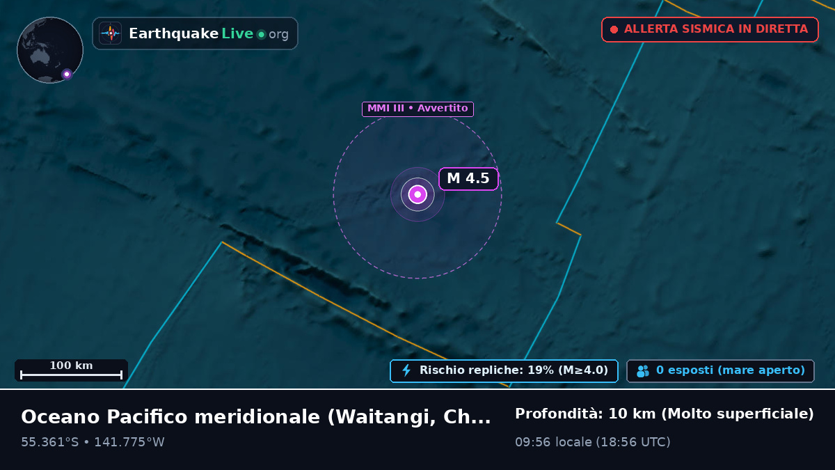 Oceano Pacifico meridionale (Chatham Islands)