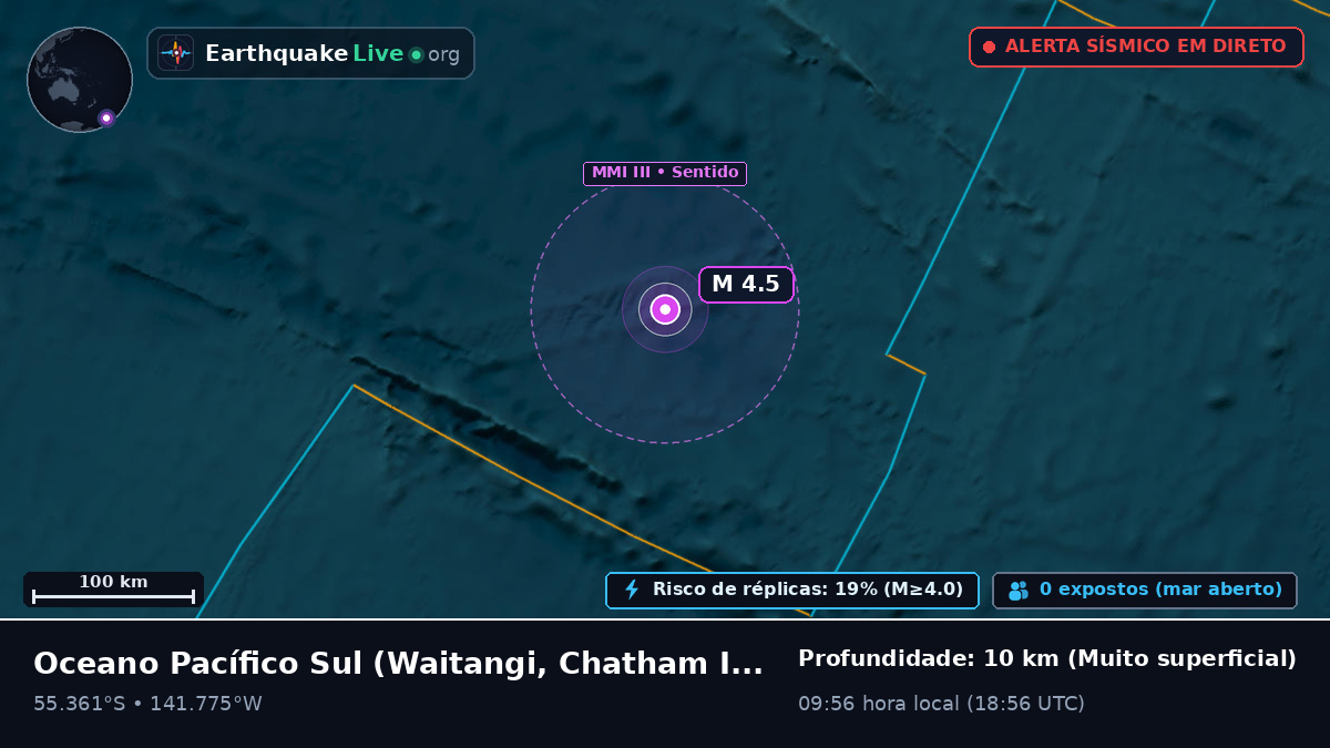 Oceano Pacífico Sul (Chatham Islands)
