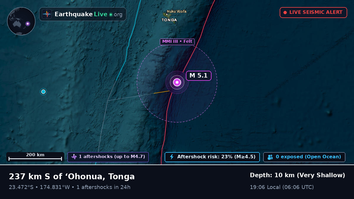 South Pacific Ocean (Tonga)