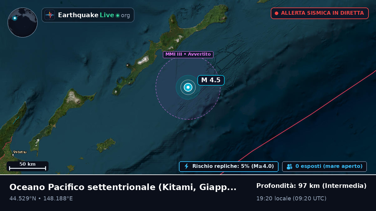 Oceano Pacifico settentrionale (Giappone)
