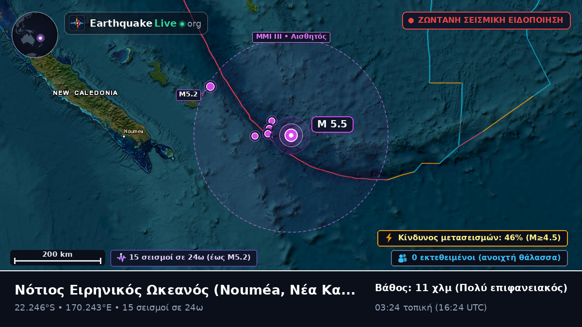 Νότιος Ειρηνικός Ωκεανός (Νέα Καληδονία)