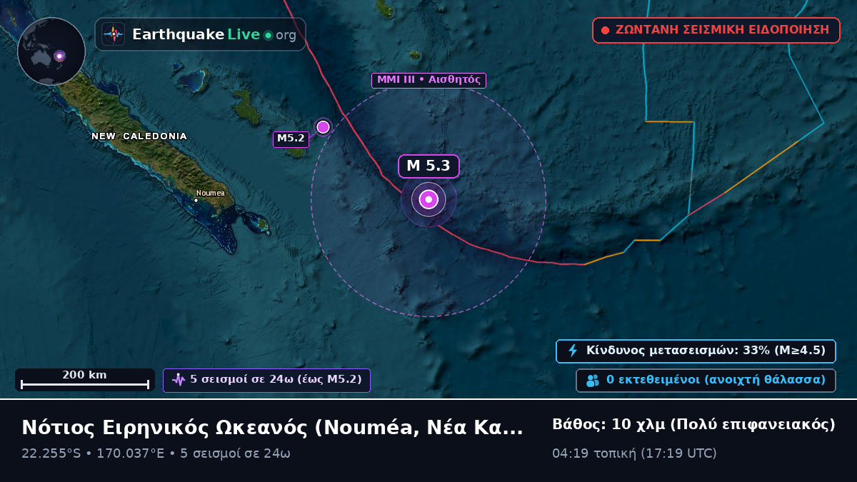 Νότιος Ειρηνικός Ωκεανός (Νέα Καληδονία)