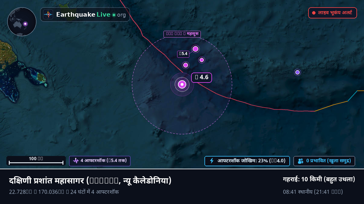 दक्षिणी प्रशांत महासागर (न्यू कैलेडोनिया)
