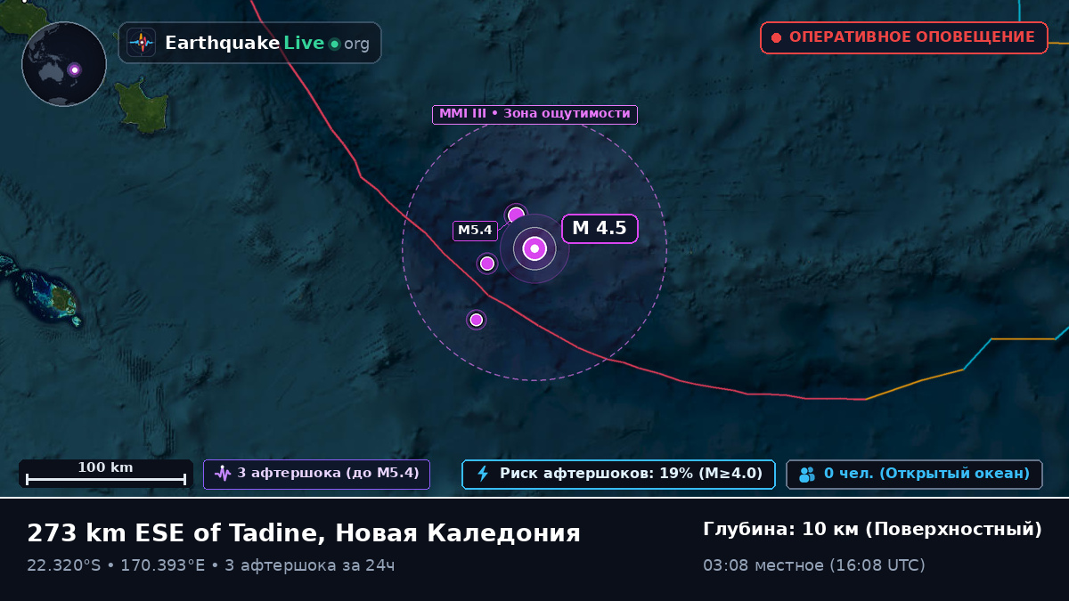 Южная часть Тихого океана (Новая Каледония)