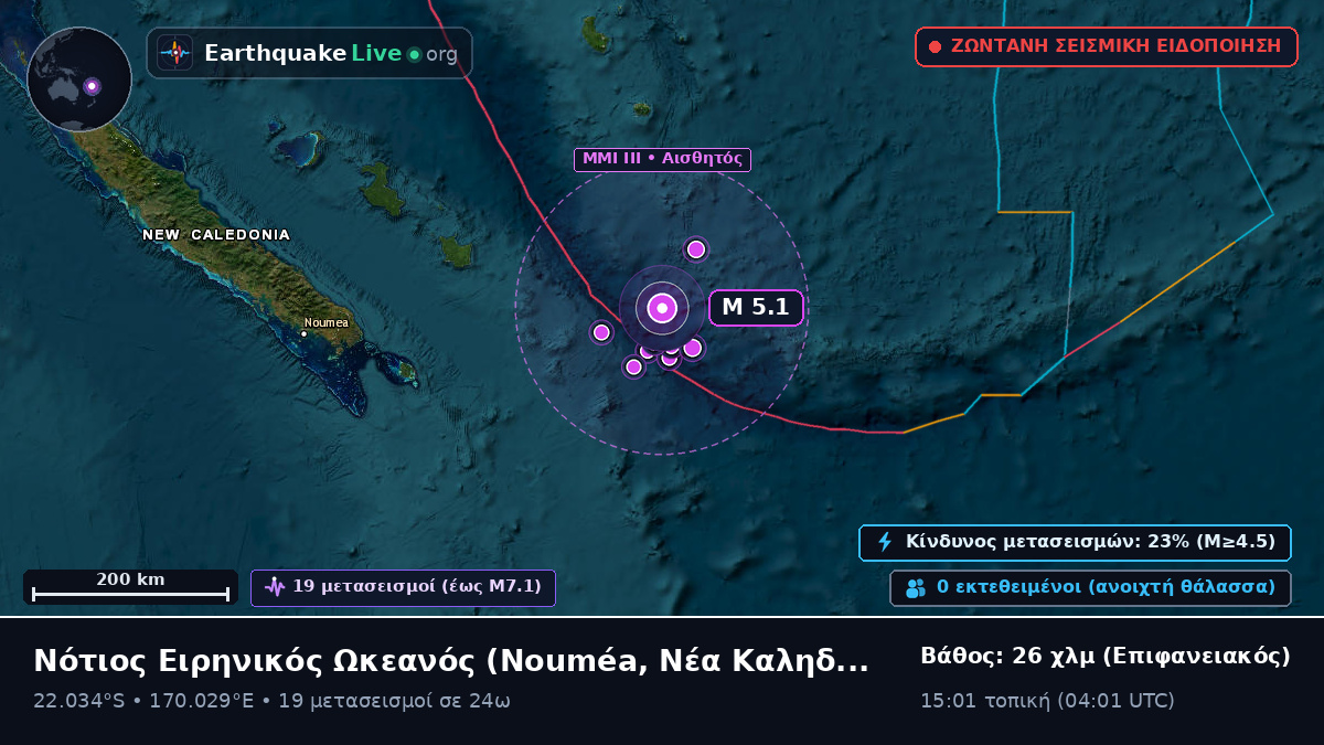 Νότιος Ειρηνικός Ωκεανός (Νέα Καληδονία)