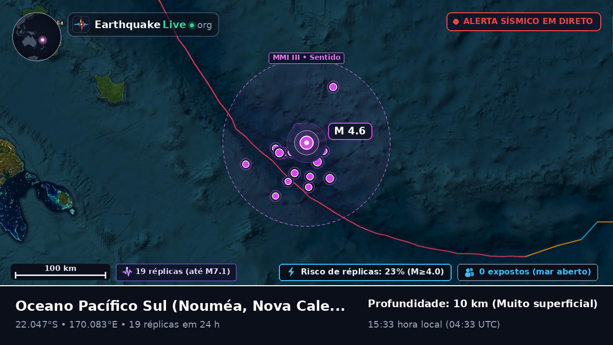Oceano Pacífico Sul (Nova Caledónia)