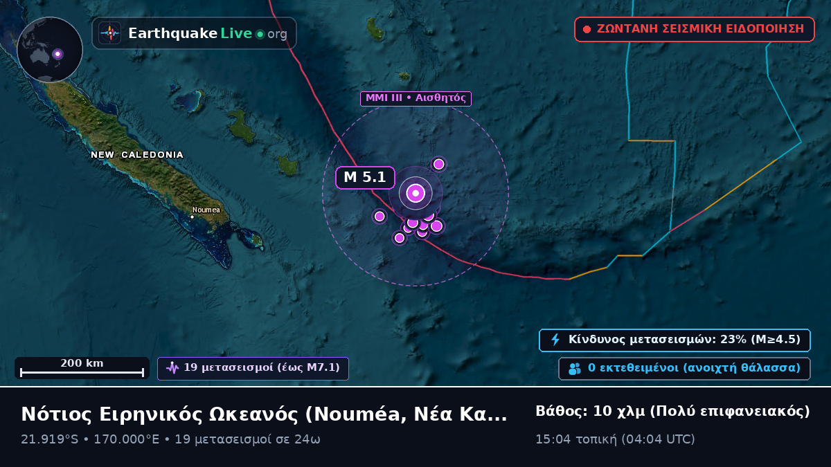 Νότιος Ειρηνικός Ωκεανός (Νέα Καληδονία)