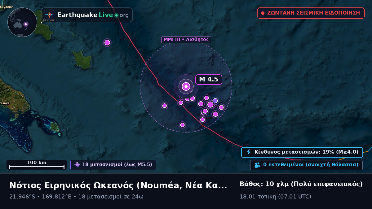 Νότιος Ειρηνικός Ωκεανός (Νέα Καληδονία)