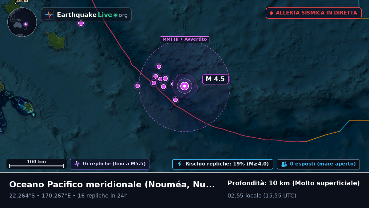 Oceano Pacifico meridionale (Nuova Caledonia)