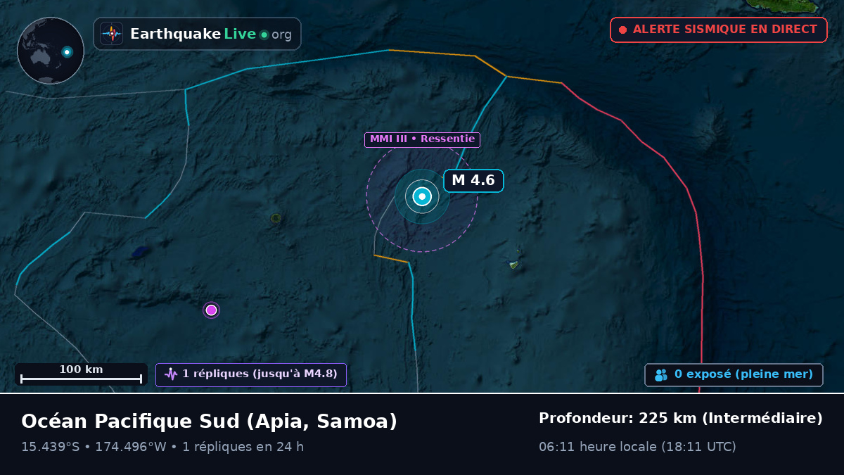 Océan Pacifique Sud (Samoa)