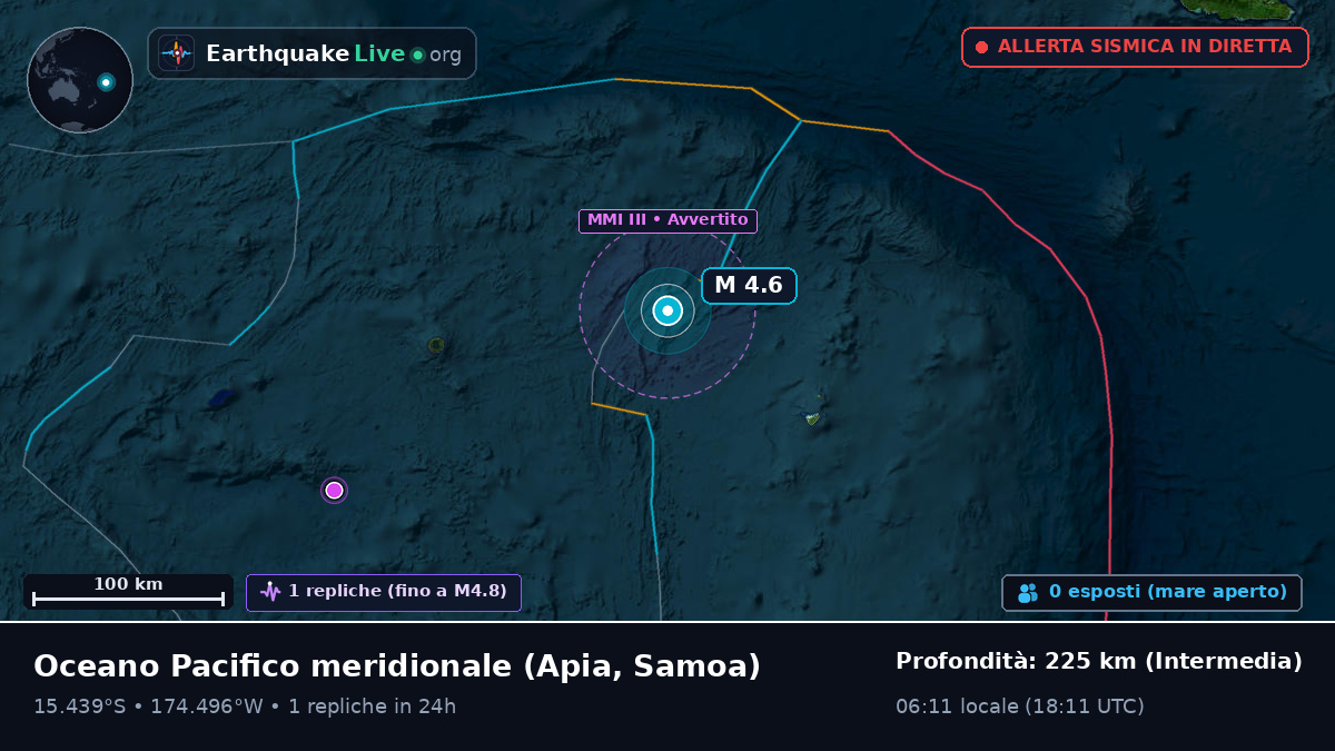 Oceano Pacifico meridionale (Samoa)