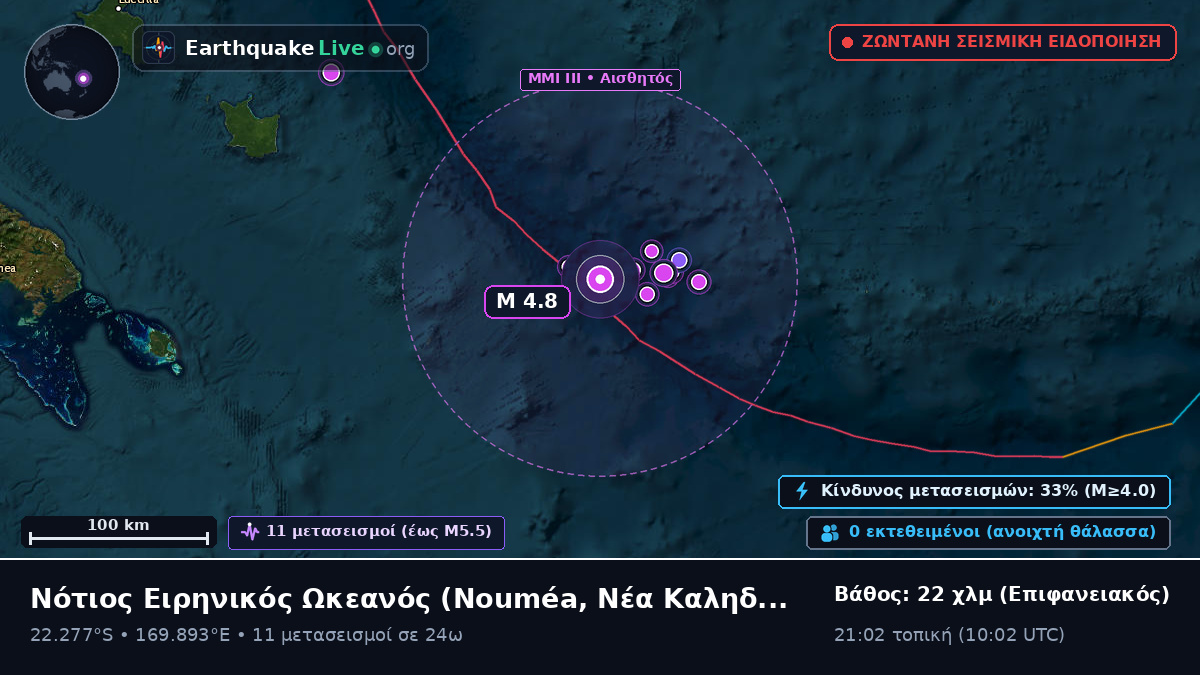 Νότιος Ειρηνικός Ωκεανός (Νέα Καληδονία)