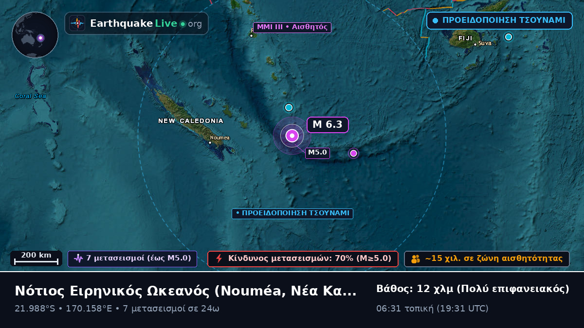 Νότιος Ειρηνικός Ωκεανός (Νέα Καληδονία)