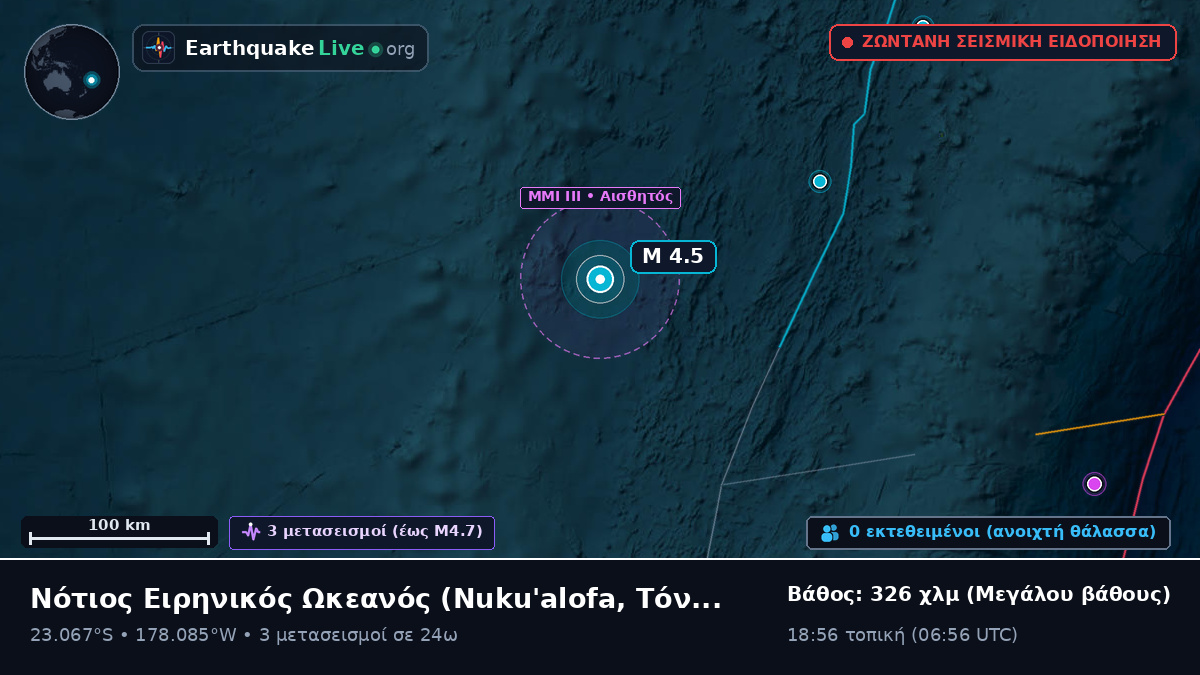 Νότιος Ειρηνικός Ωκεανός (Τόνγκα)