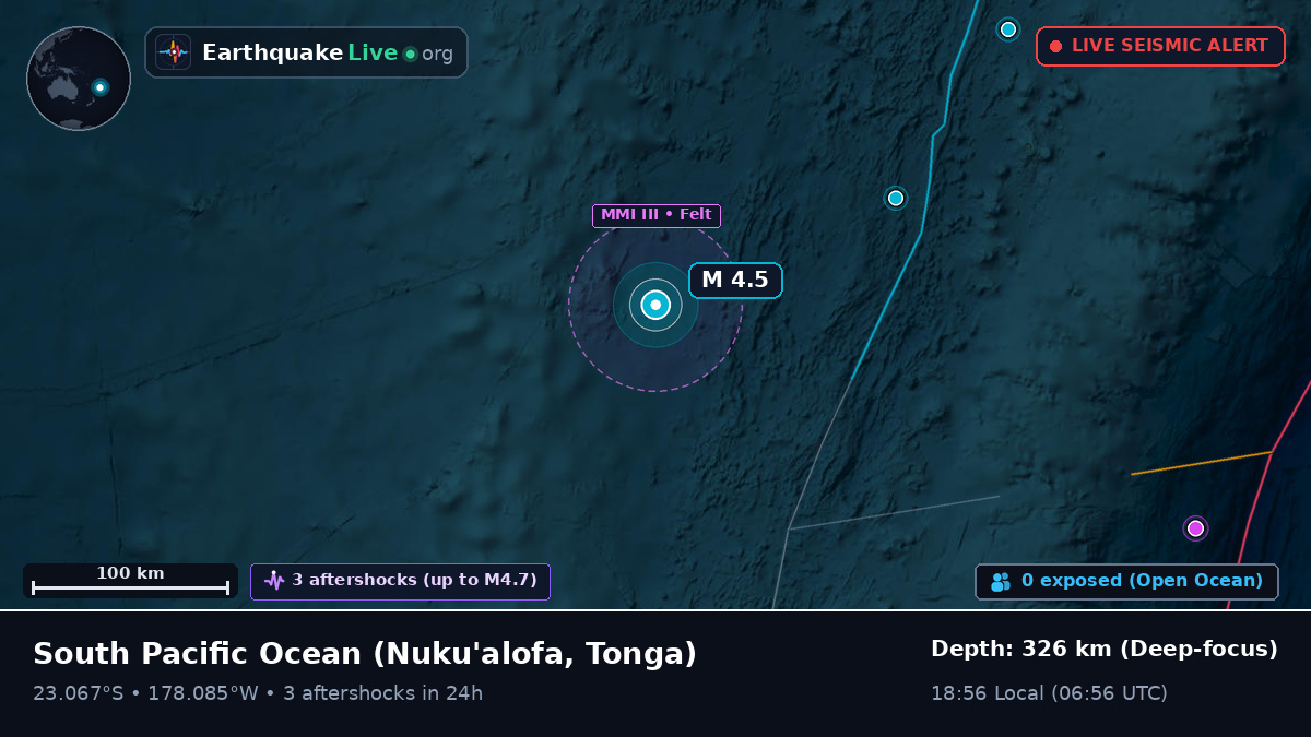 South Pacific Ocean (Tonga)