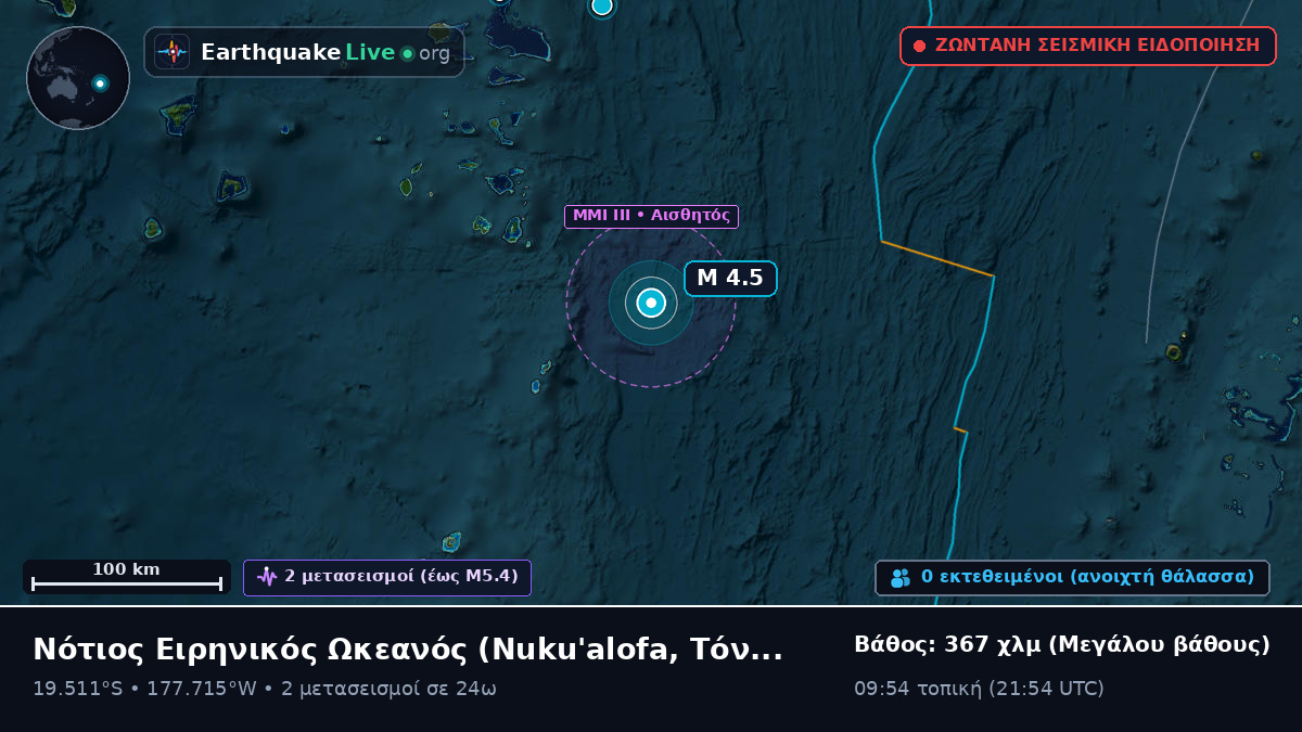 Νότιος Ειρηνικός Ωκεανός (Τόνγκα)