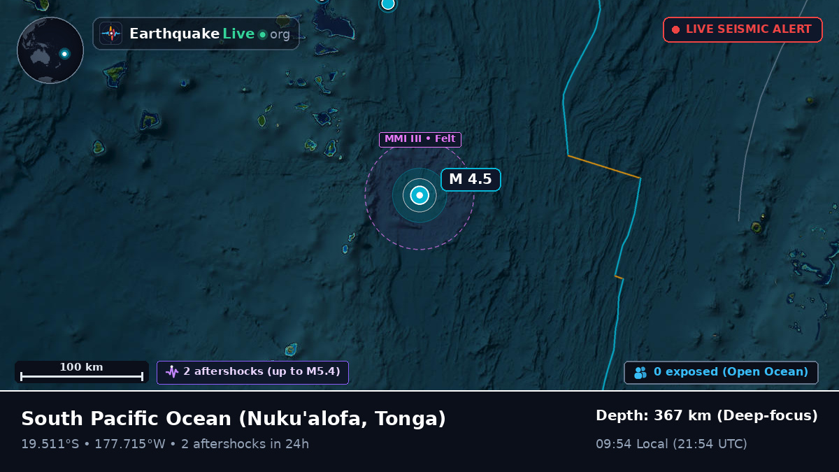 South Pacific Ocean (Tonga)