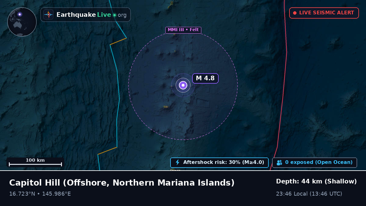Off the coast of Capitol Hill, Northern Mariana Islands
