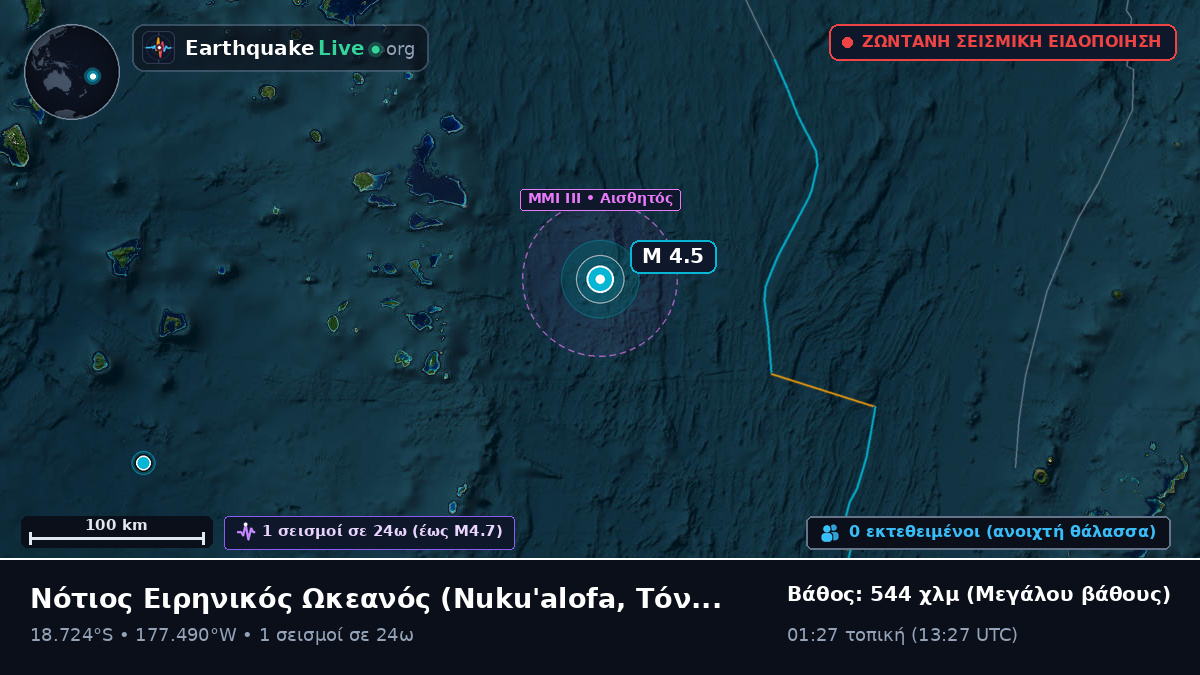 Νότιος Ειρηνικός Ωκεανός (Τόνγκα)