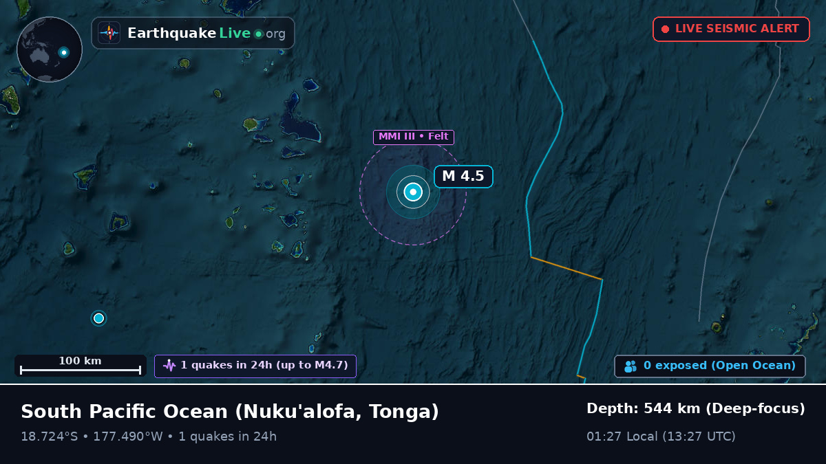 South Pacific Ocean (Tonga)