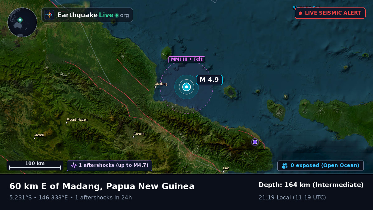 Off the coast of Madang, Papua New Guinea