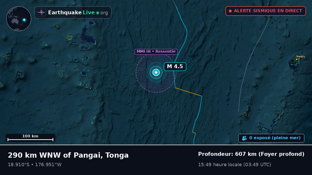 Océan Pacifique Sud (Tonga)