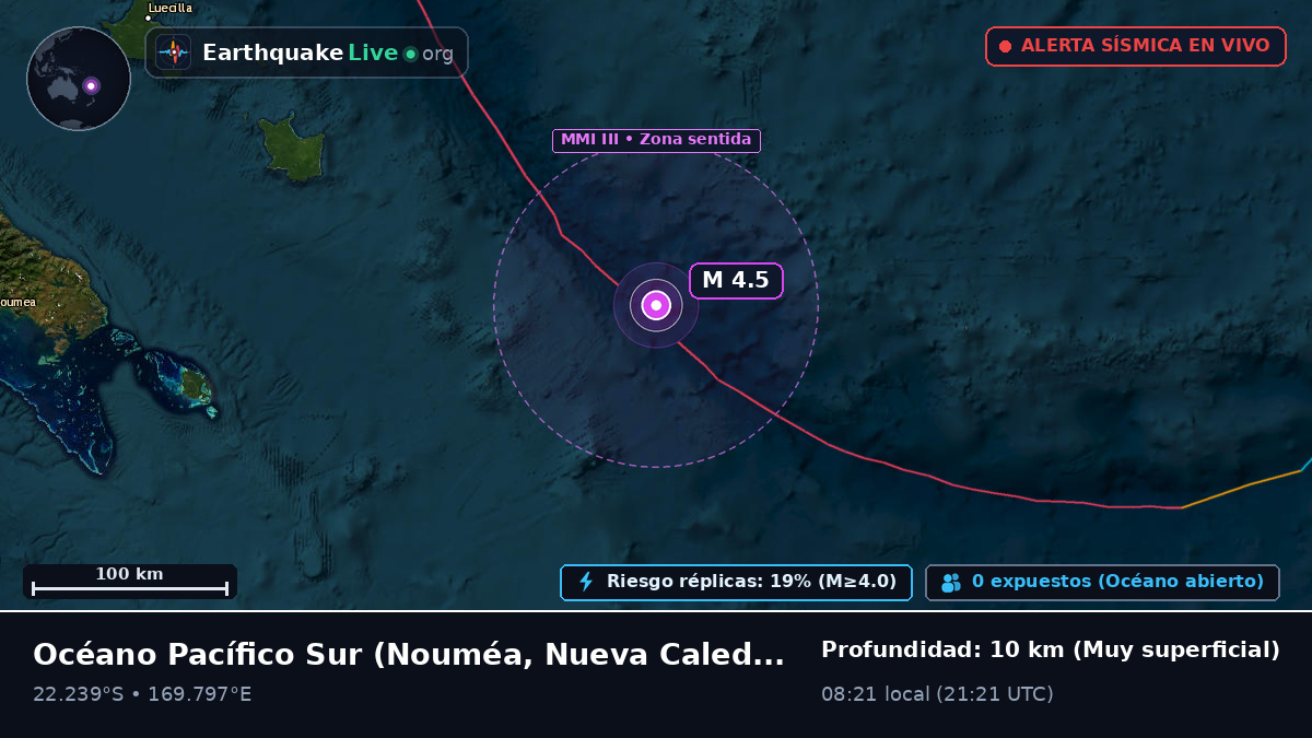 Océano Pacífico Sur (Nueva Caledonia)