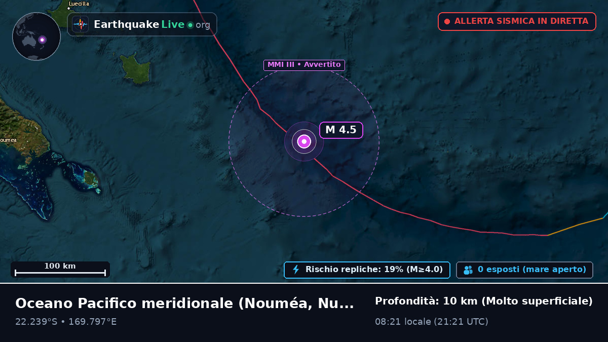 Oceano Pacifico meridionale (Nuova Caledonia)
