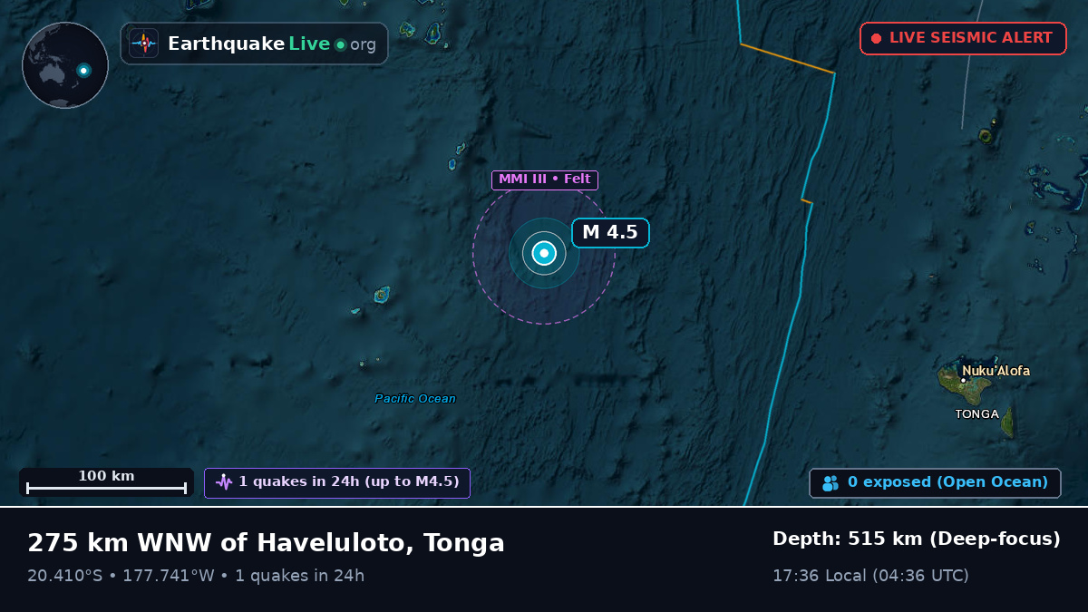 South Pacific Ocean (Tonga)