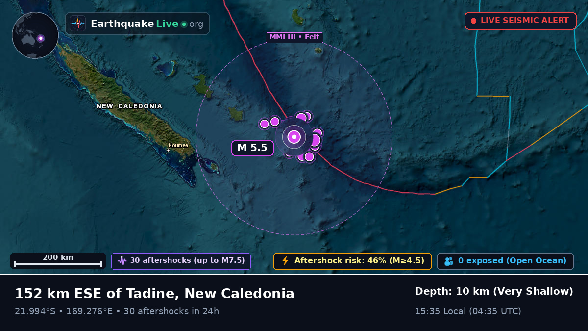 South Pacific Ocean (New Caledonia)