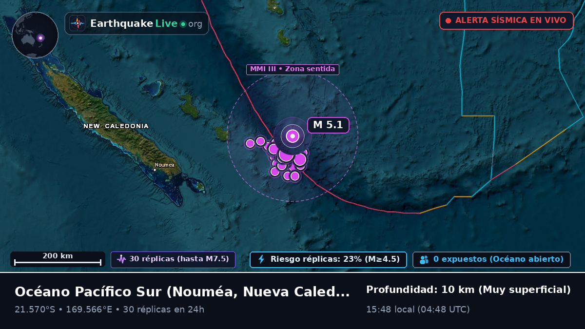 Océano Pacífico Sur (Nueva Caledonia)