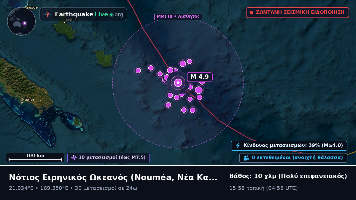 Νότιος Ειρηνικός Ωκεανός (Νέα Καληδονία)