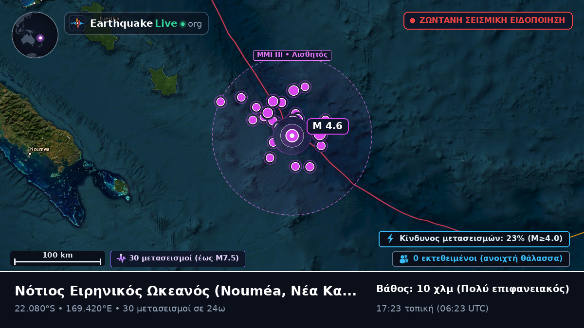 Νότιος Ειρηνικός Ωκεανός (Νέα Καληδονία)