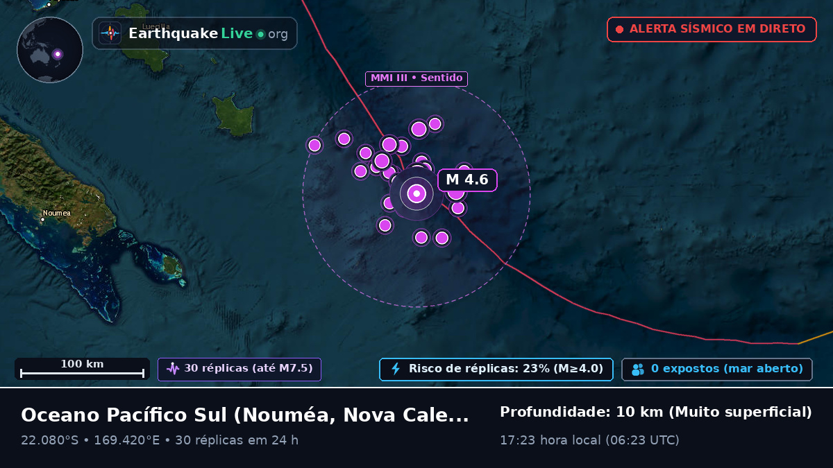 Oceano Pacífico Sul (Nova Caledónia)