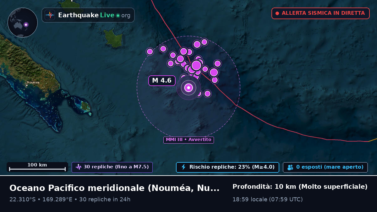 Oceano Pacifico meridionale (Nuova Caledonia)