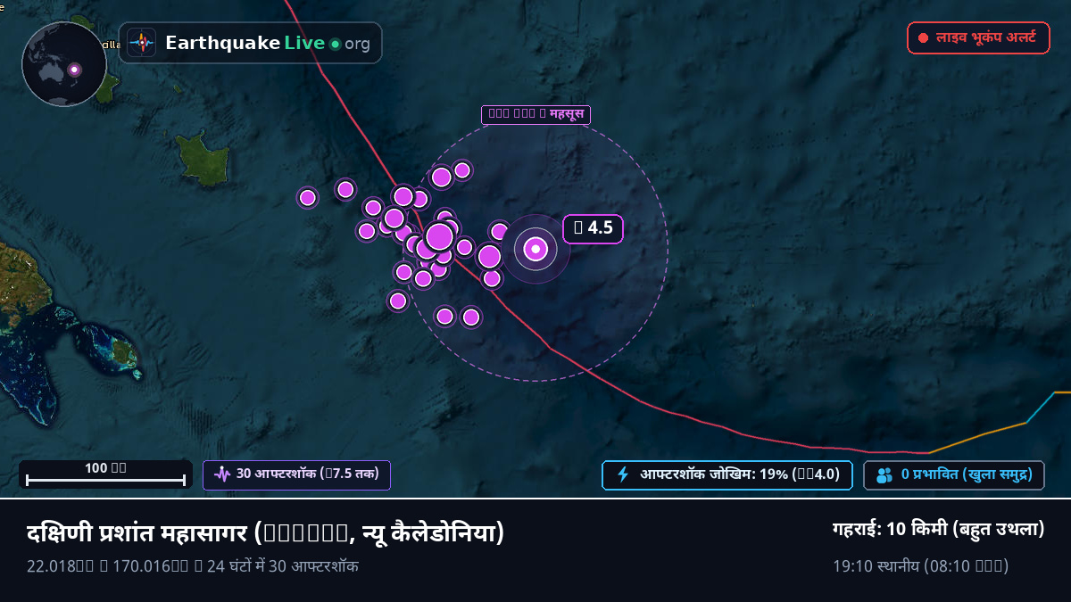 दक्षिणी प्रशांत महासागर (न्यू कैलेडोनिया)