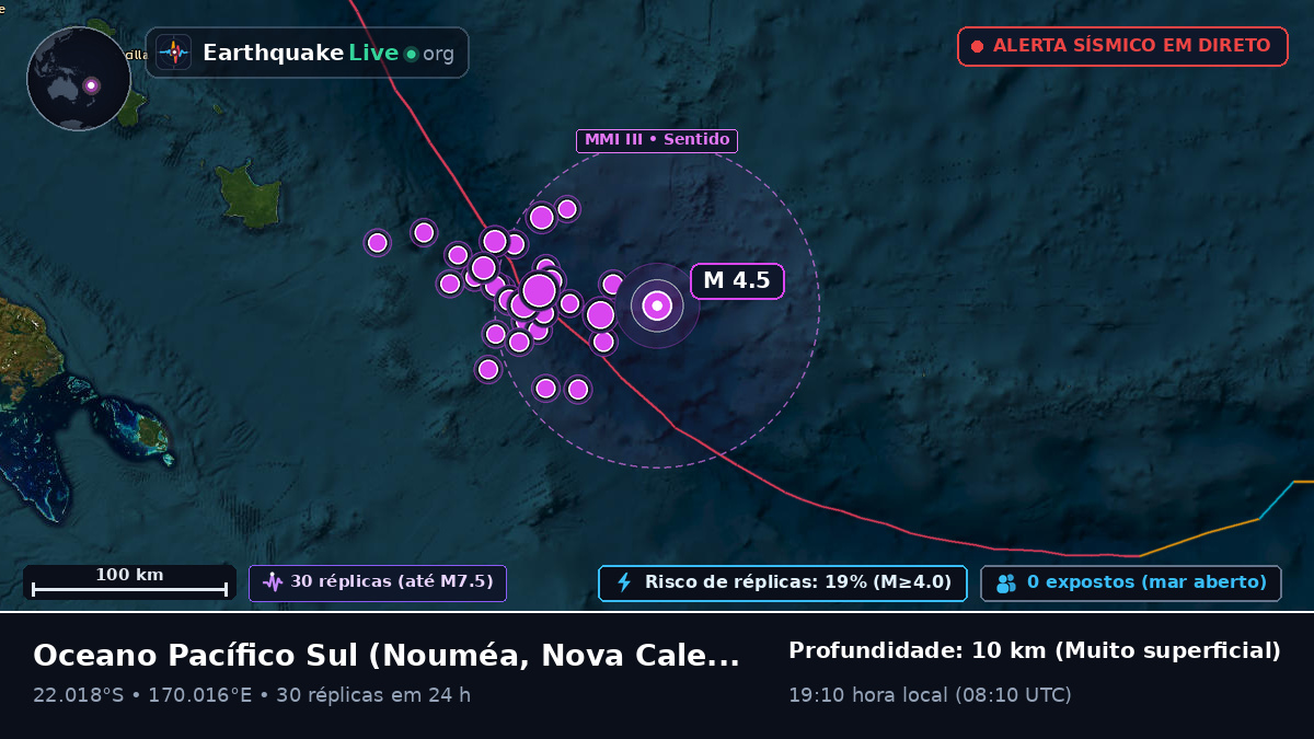 Oceano Pacífico Sul (Nova Caledónia)