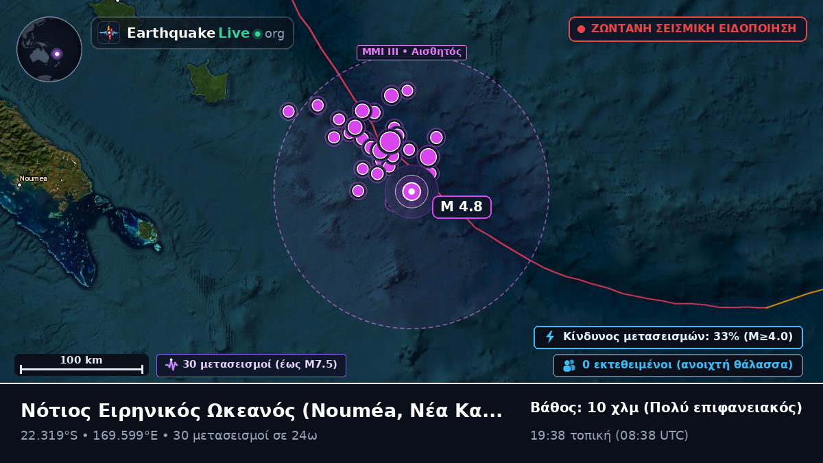Νότιος Ειρηνικός Ωκεανός (Νέα Καληδονία)