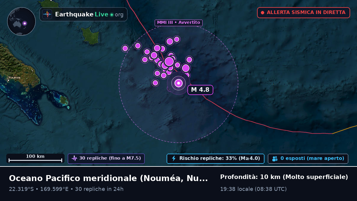 Oceano Pacifico meridionale (Nuova Caledonia)