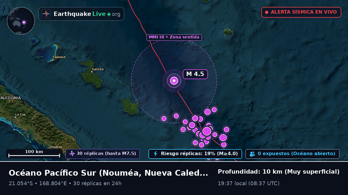 Océano Pacífico Sur (Nueva Caledonia)