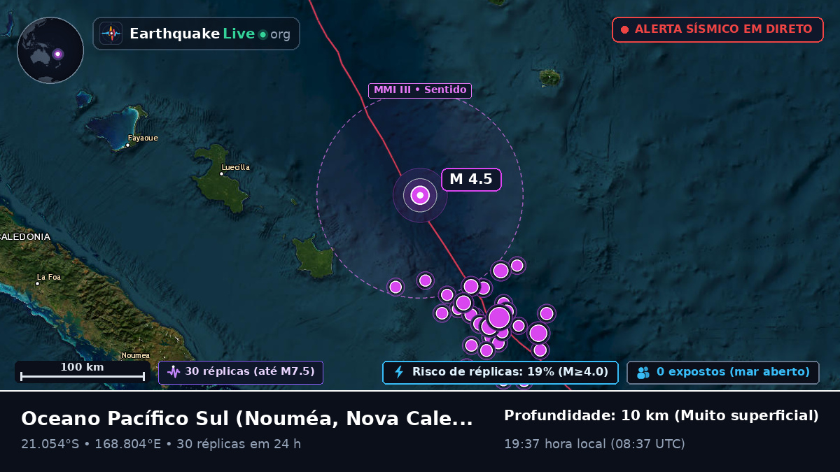 Oceano Pacífico Sul (Nova Caledónia)